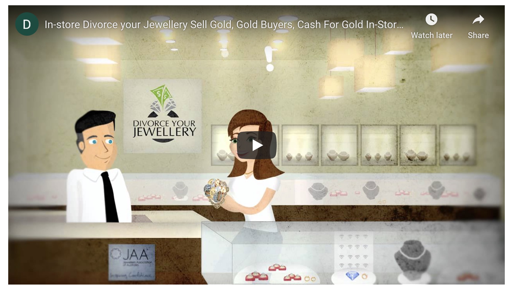 Divorce your jewellery how does it work. Watch our helpful and quick video-screenshot
